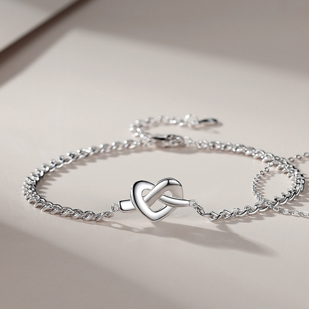 ペアブレスレット 結びのハート LPBM02-LPBW02