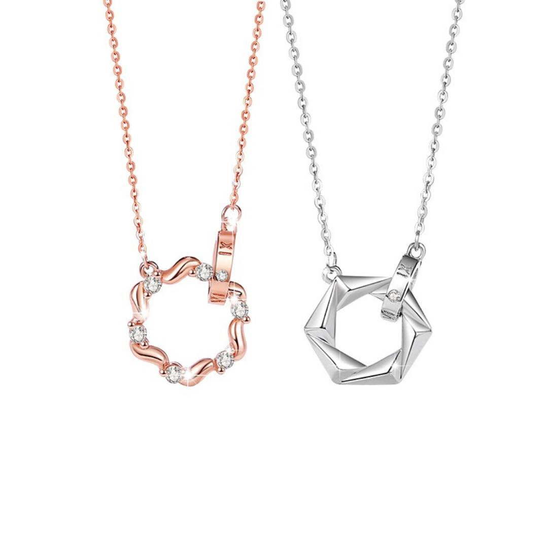 ペアネックレス 愛の花輪 品番【LPN09】