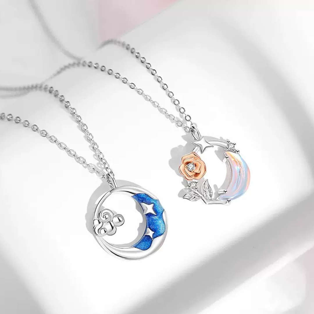 ペアネックレス 月夜の薔薇 LPNW15-LPNM15