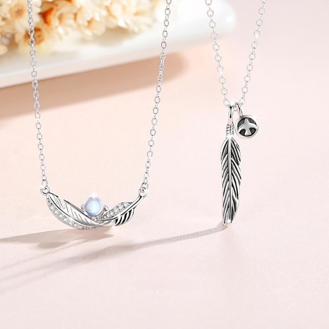 ペアネックレス 羽根の祈り LPNW20-LPNM20