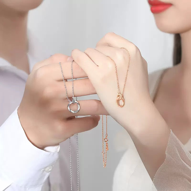 ペアネックレス 永遠のメビウス LPNW03-LPNM03