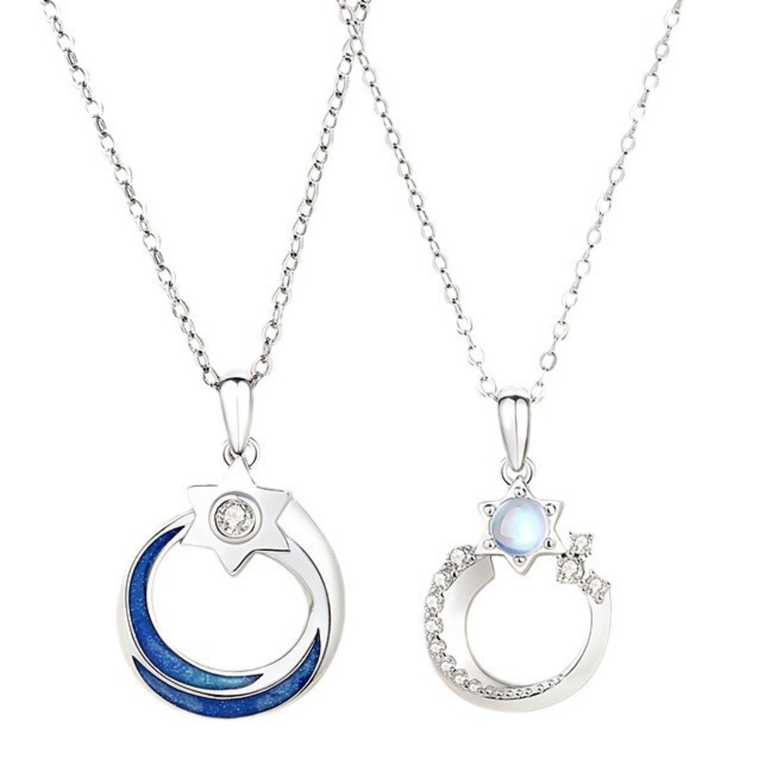 ペアネックレス 星月の守り LPNW22-LPNM22
