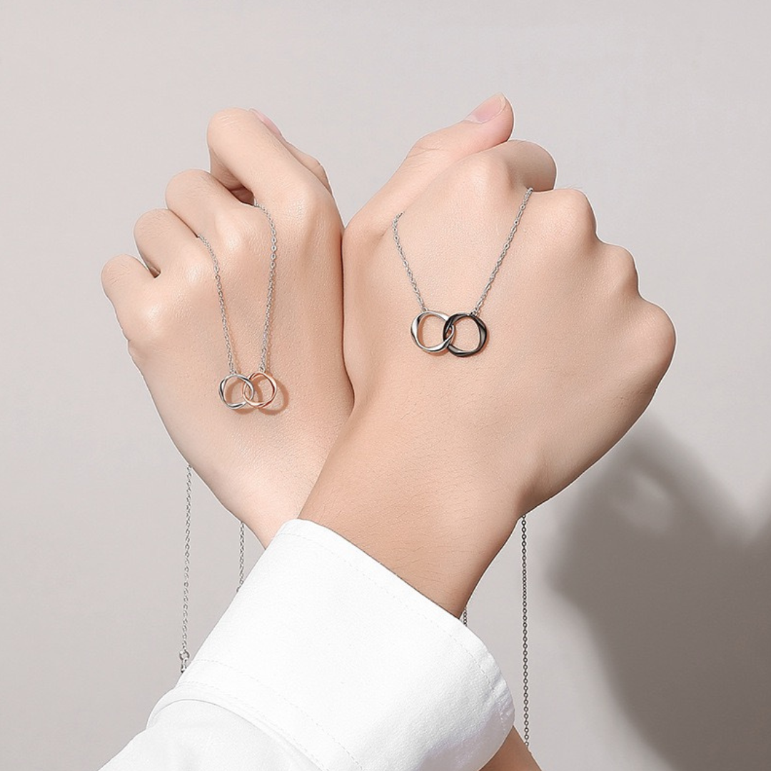 ペアネックレス メビウスの輪 LPNW10-LPNM10