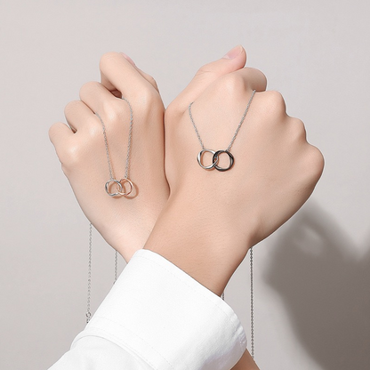 ペアネックレス メビウスの輪 LPNW10-LPNM10