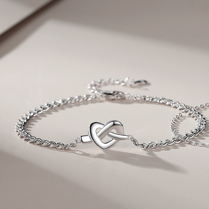 ペアブレスレット 結びのハート LPBM02-LPBW02