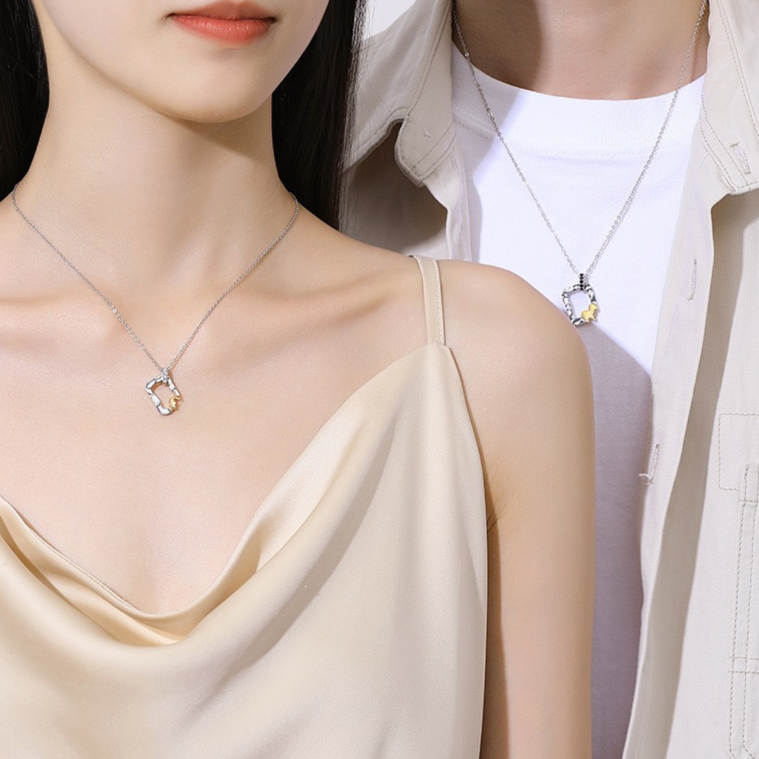 ペアネックレス リンクハート LPNW13-LPNM13