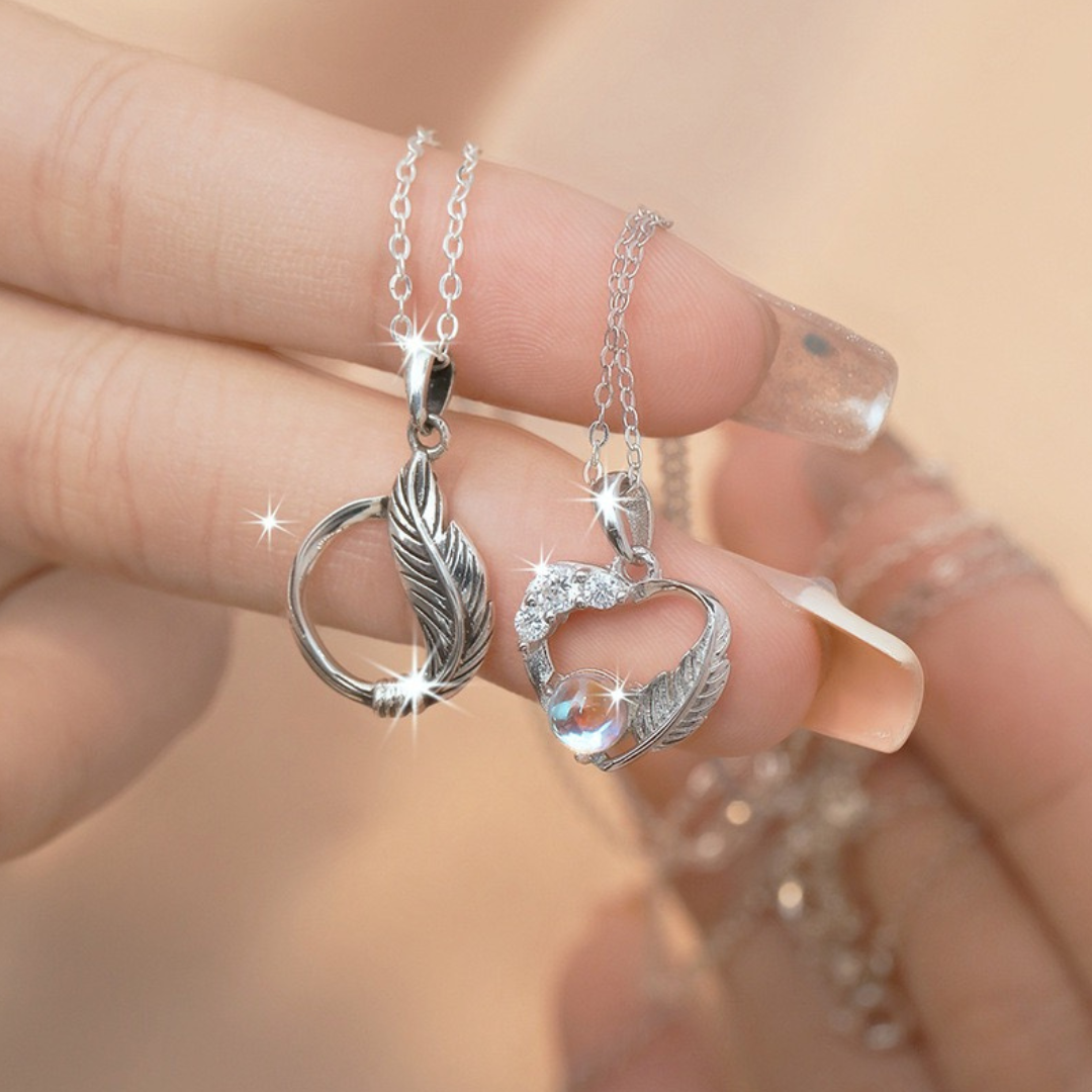 ペアネックレス 守りの羽 LPNW18-LPNM18