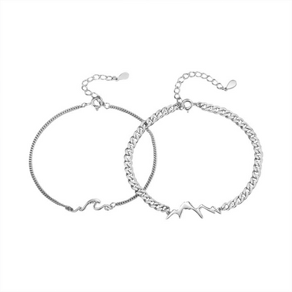 ペアブレスレット 山と海の誓い LPBW11-LPBM11