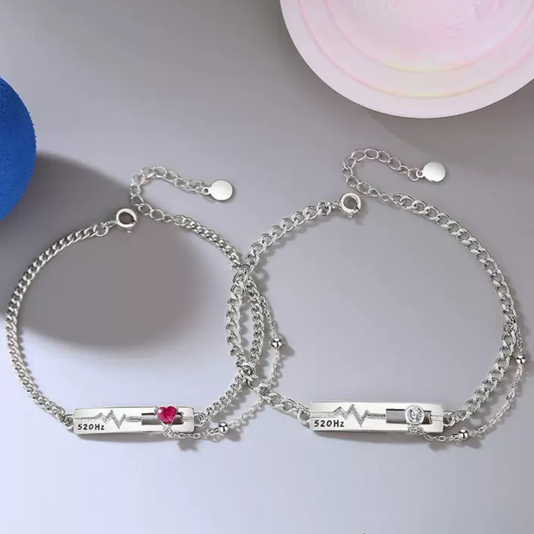 ペアブレスレット 愛の鼓動 LPBM22-LPBW22