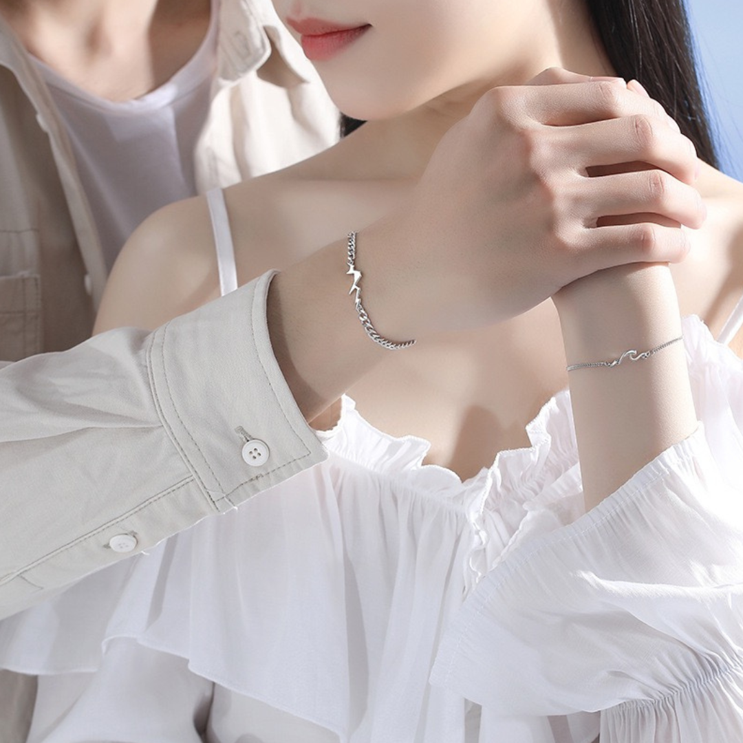 ペアブレスレット 山と海の誓い LPBW11-LPBM11