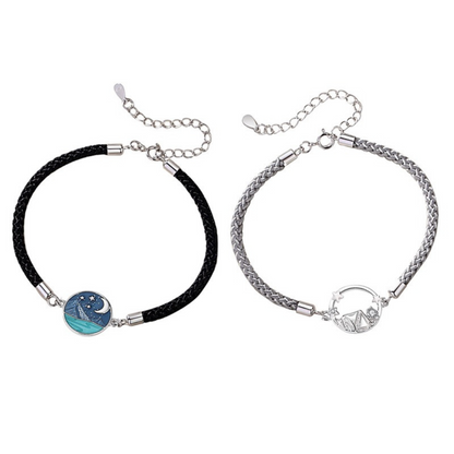 ペアブレスレット 星と海の恋 LPBW07-LPBM07
