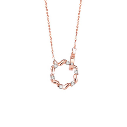 ペアネックレス 愛の花輪 LPNW09-LPNM09