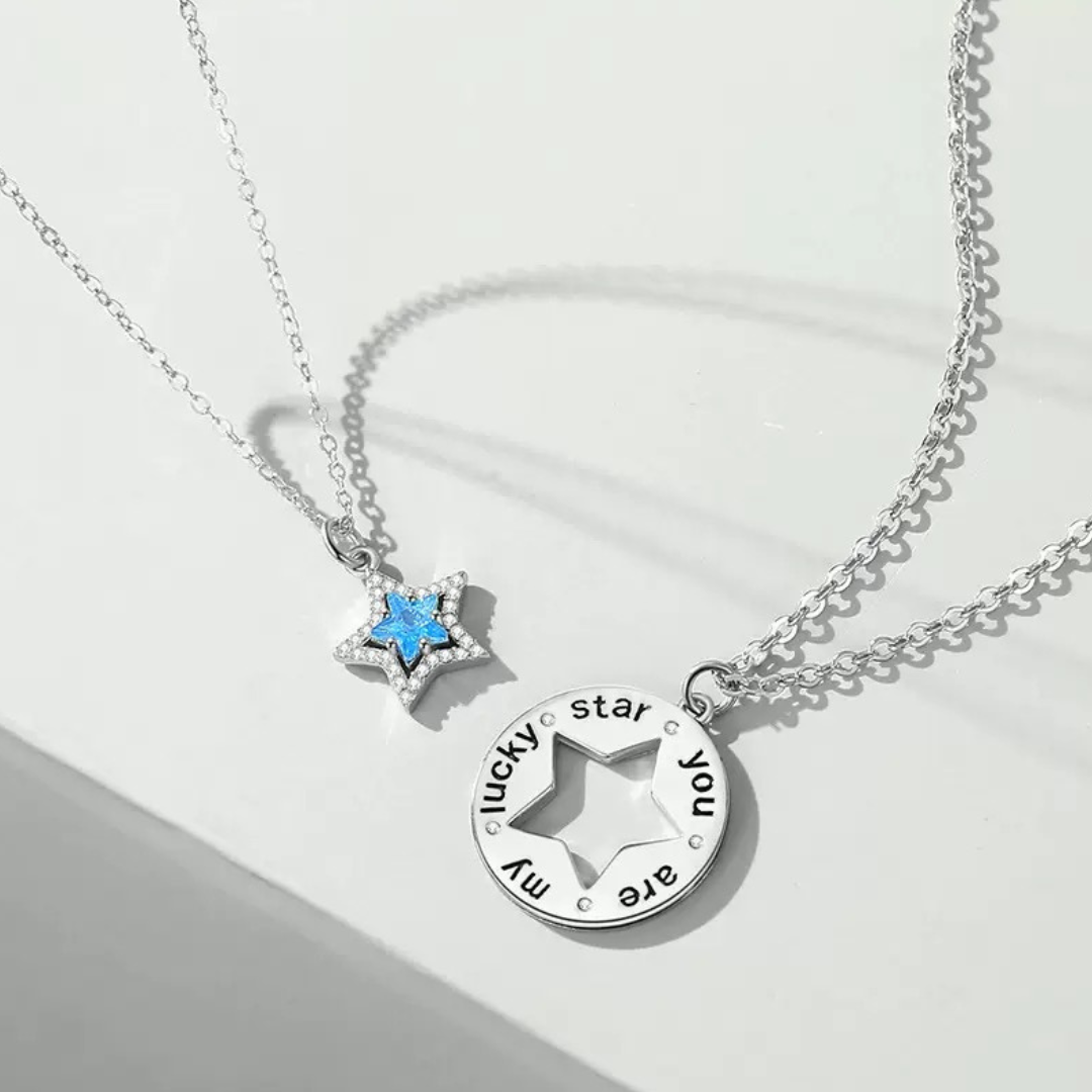 ペアネックレス ラッキースター LPNW16-LPNM16