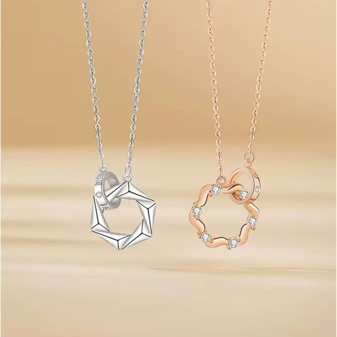 ペアネックレス 愛の花輪 LPNW09-LPNM09