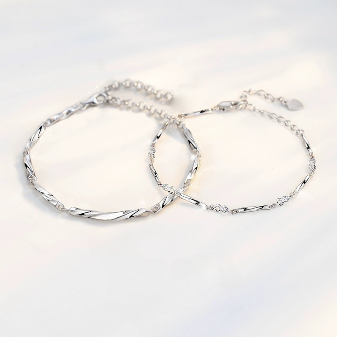 ペアブレスレット 星糸 LPBM04-LPBW04