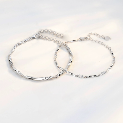 ペアブレスレット 星糸 LPBM04-LPBW04