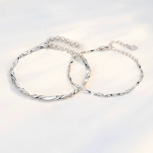 ペアブレスレット 星糸 LPBM04-LPBW04