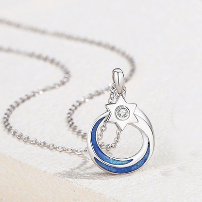 ペアネックレス 星月の守り LPNW22-LPNM22