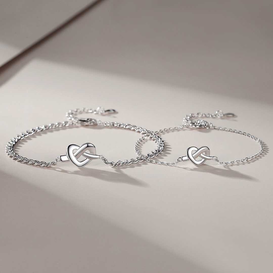 ペアブレスレット 結びのハート LPBM02-LPBW02