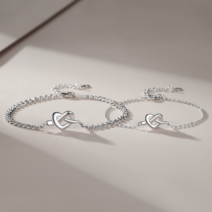 ペアブレスレット 結びのハート LPBM02-LPBW02