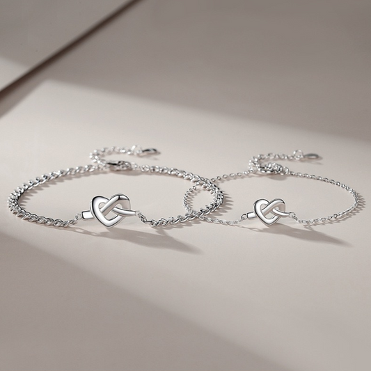 ペアブレスレット 結びのハート LPBM02-LPBW02