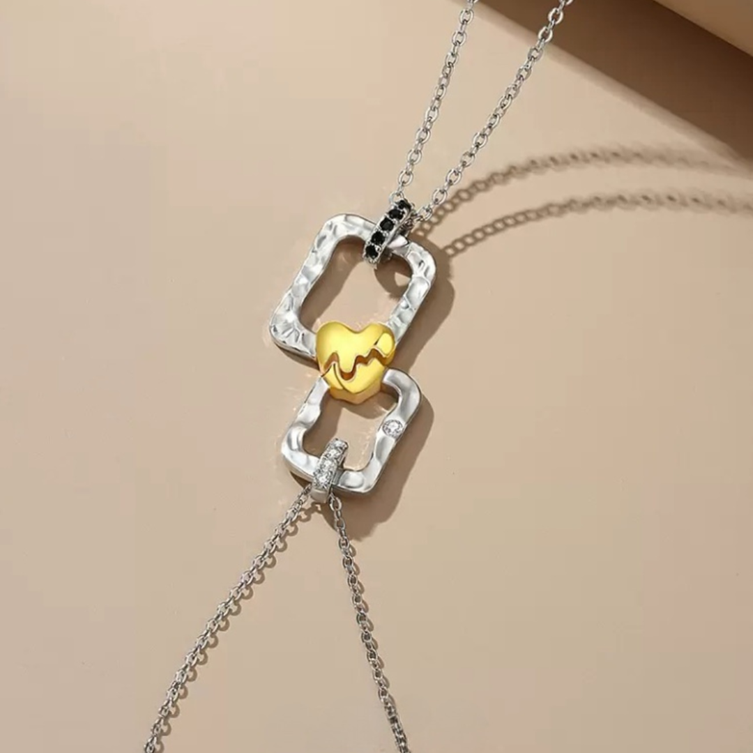 ペアネックレス リンクハート LPNW13-LPNM13