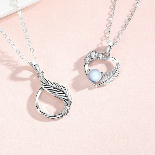 ペアネックレス 守りの羽 LPNW18-LPNM18