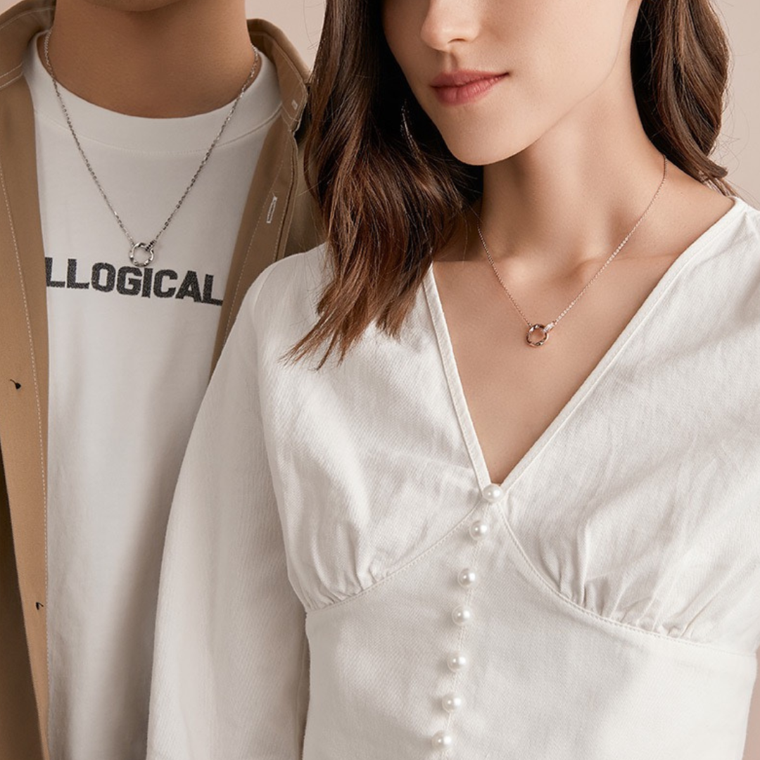 ペアネックレス 永遠のメビウス LPNW03-LPNM03